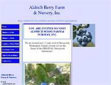 Tablet Screenshot of aldrichberryfarm.com